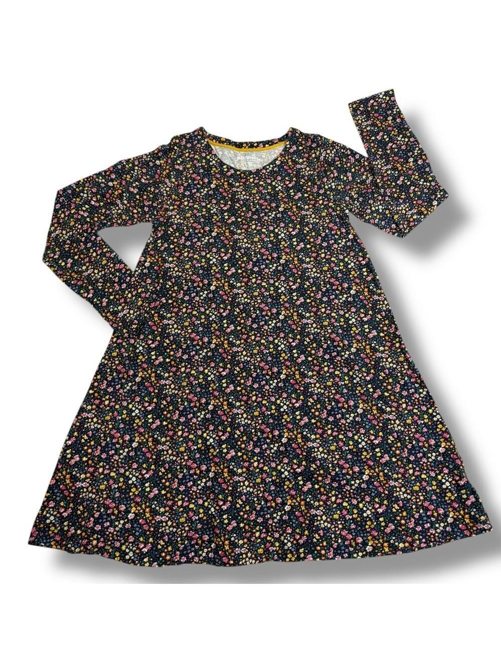 Johnnie B by Boden Girl’s Long Sleeve Jersey Dress Navy Floral Size 15-16 Y